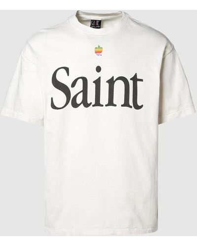 Saint Michael Neighborhood Bike Short Sleeve Tee in Blue for Men