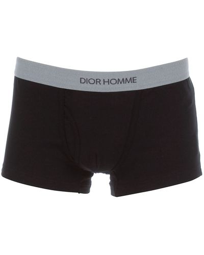 Dior Logo-Detailed Boxer Shorts - Black