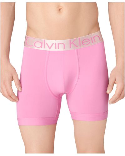 Calvin Klein Steel Microfiber Boxer Brief - Pink