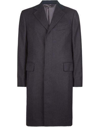 Tom Ford Herringbone Overcoat - Grey