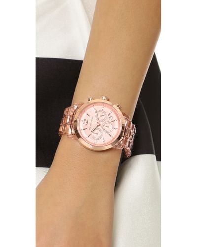 Michael Kors Audrina Watch - Rose Gold - Pink