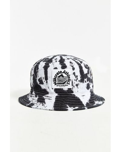 Milkcrate Athletics Black + White Tie-Dye Bucket Hat