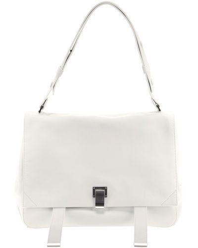 Proenza Schouler Ps Large Courier Bag - White