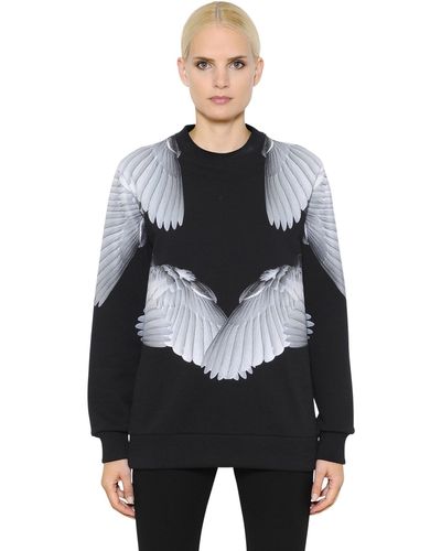 Givenchy Wings Printed Cotton Sweatshirt - Black