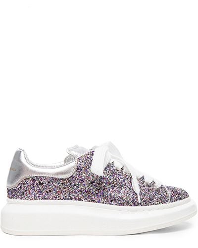 Alexander McQueen Glitter Sneakers - Purple