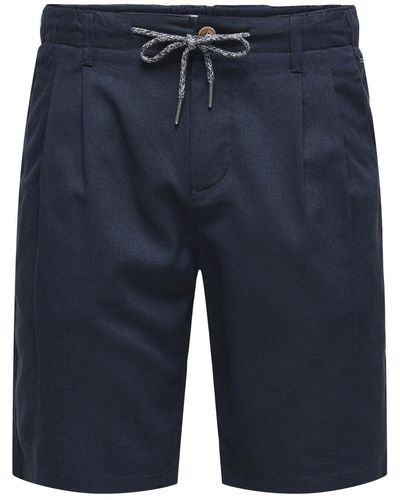 Only & Sons Shorts 'leo' - Blau