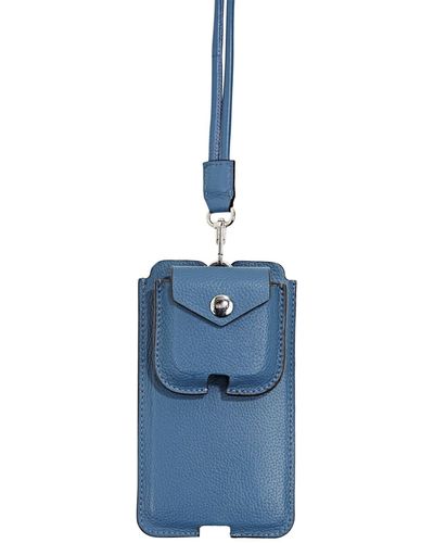 Esprit Smartphone-Bag mit Münztasche aus Leder - Blau