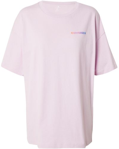 Converse T-shirt 'music festival' - Pink