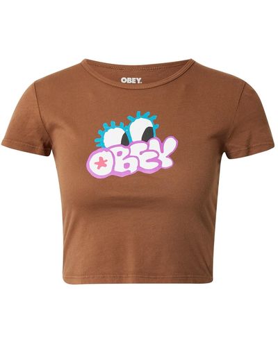 Obey T-shirt - Braun