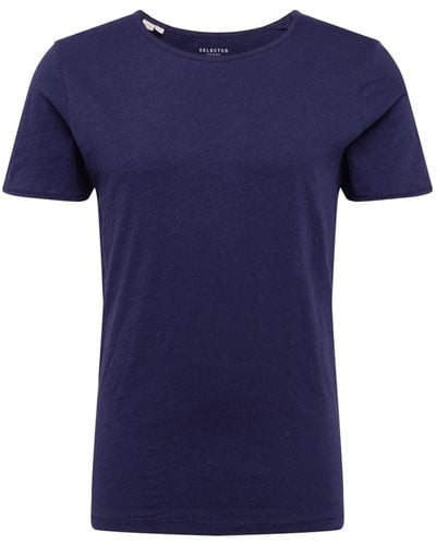 SELECTED T-shirt 'morgan' - Blau