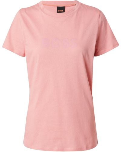 BOSS T-shirt 'c_elogo_5' - Pink