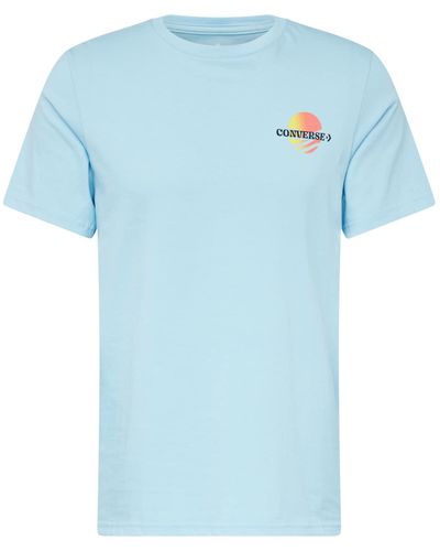 Converse T-shirt 'sunset' - Blau
