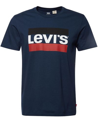 Levi's Shirt 'sportswear logo graphic' - Blau