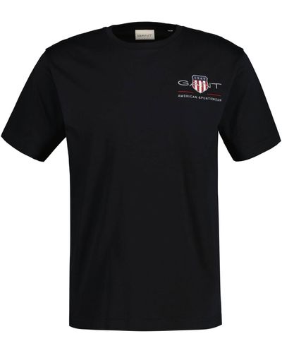 GANT T-shirt - Schwarz