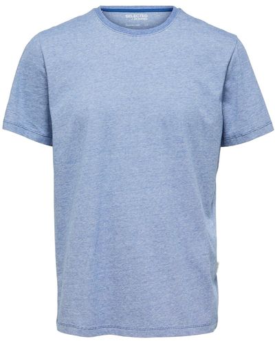 SELECTED T-shirt 'aspen' - Blau