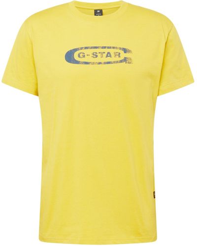G-Star RAW T-Shirt Old School (1-tlg) - Gelb