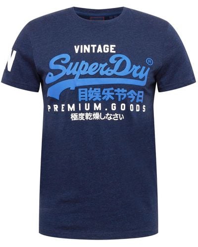 Superdry T-shirt - Blau