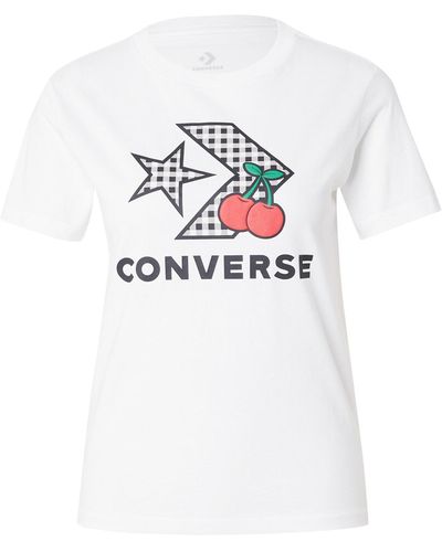 Converse Sweatshirt 'cherry star' - Weiß