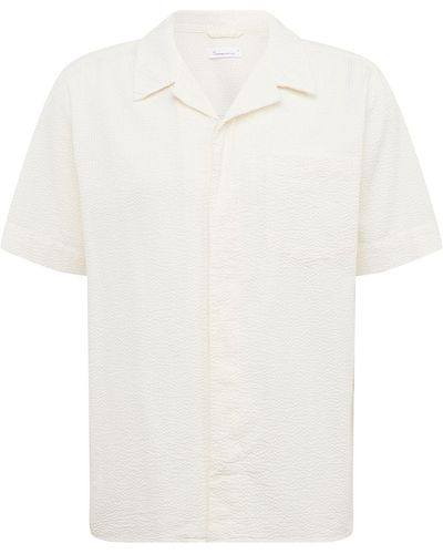 Knowledge Cotton Hemd - Weiß
