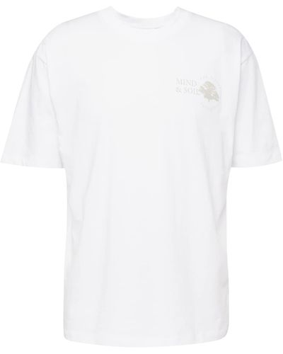 Lindbergh T-shirt 'mind and soil' - Weiß