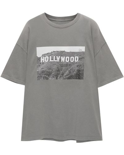 Pull&Bear T-shirt - Grau
