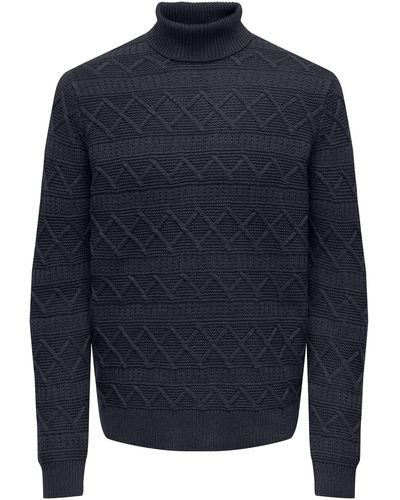 Only & Sons Pullover 'wade' - Blau