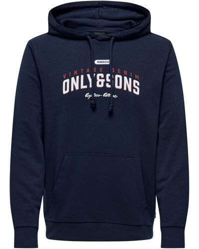 Only & Sons Sweatshirt 'lenny' - Blau