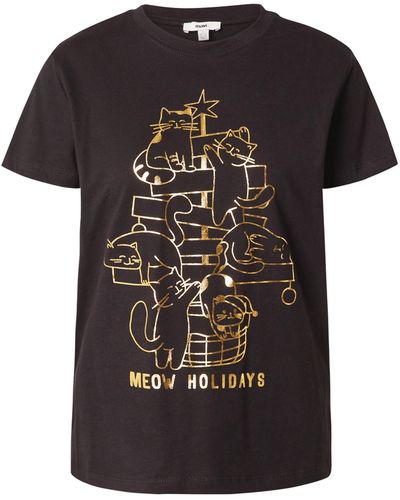 Mavi T-shirt 'meow holidays' - Schwarz