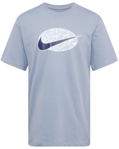 Nike T-shirt 'swoosh' - Blau