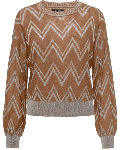 ONLY Pullover 'nicole' - Braun