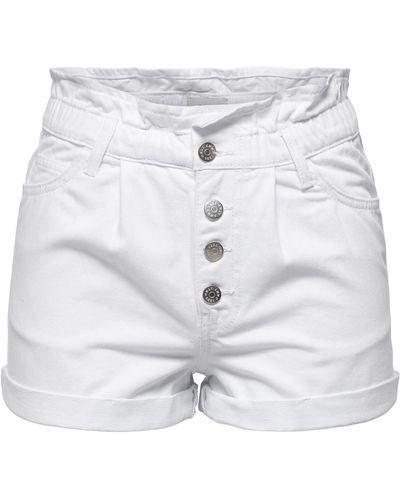 ONLY Shorts 'cuba' - Weiß