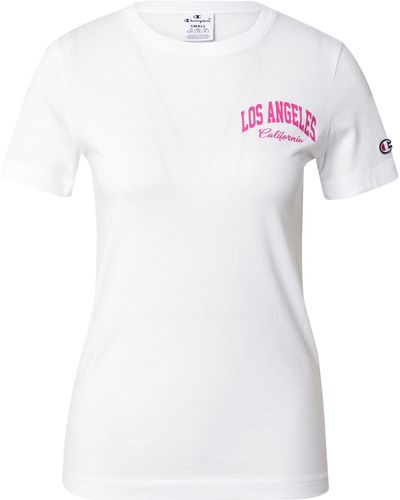 Champion T-Shirt (1-tlg) Plain/ohne Details - Weiß