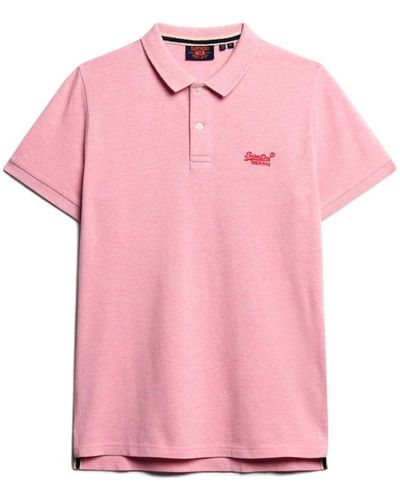 Superdry Poloshirt 'classic' - Pink