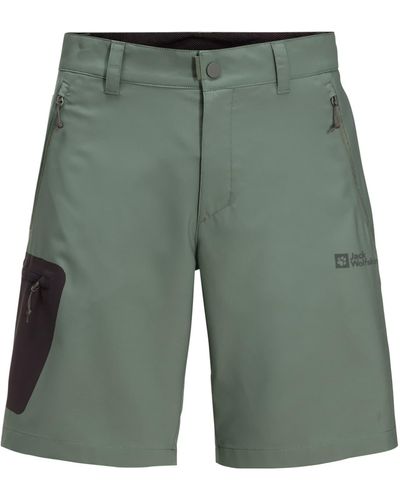 Jack Wolfskin Outdoorshorts 'active track' - Grün