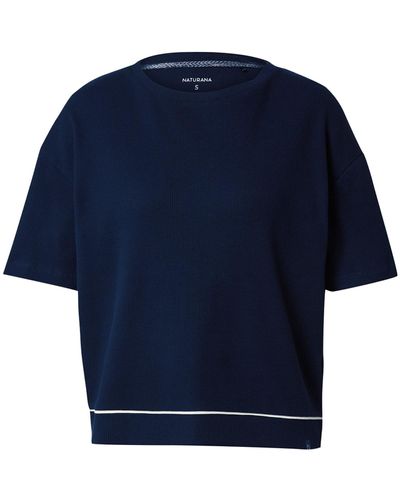 Naturana Shirt 'boxy' - Blau