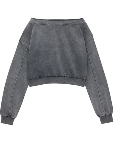 Pull&Bear Sweatshirt - Grau