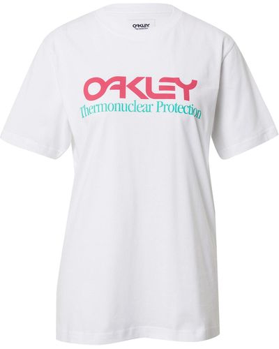 Oakley Sport-shirt - Weiß