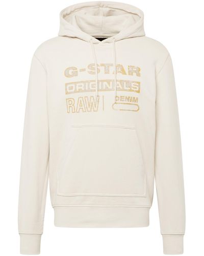 G-Star RAW Sweatshirt Distressed Originals (1-tlg) - Weiß