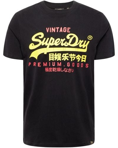 Superdry T-shirt 'duo' - Schwarz