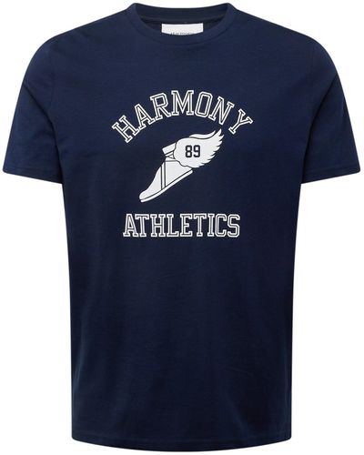 Harmony T-shirt '89 athletics' - Blau