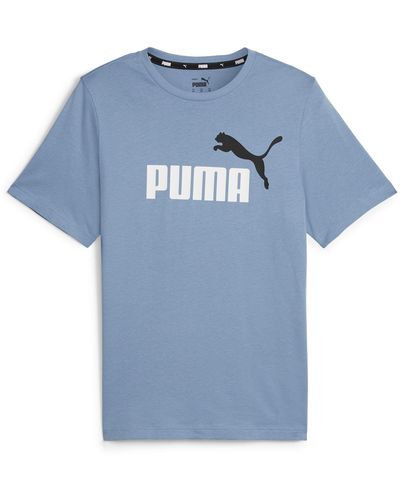 PUMA Sportshirt 'essentials' - Blau
