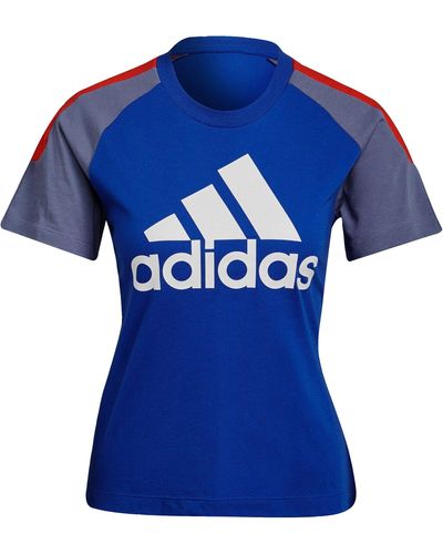 adidas Sportswear Colorblock T-Shirt - Blau