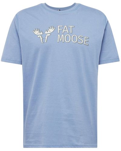 Fat Moose T-shirt - Blau