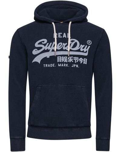Superdry Sweatshirt Vintage (1-tlg) - Blau
