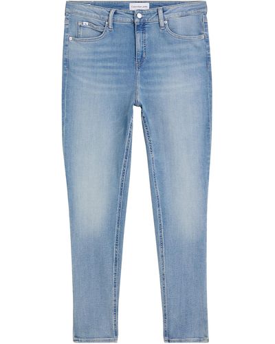 Calvin Klein Jeans 'high rise skinny plus' - Blau