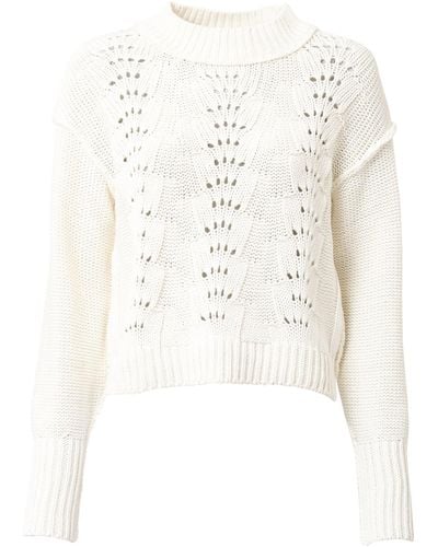Free People Pullover 'bell song' - Weiß