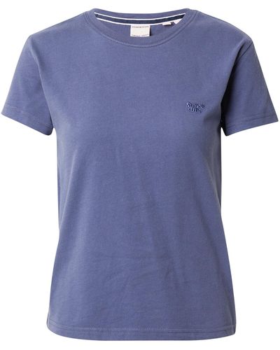 Superdry T-shirt 'essential' - Blau