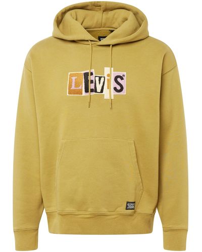 LEVIS SKATEBOARDING Sweatshirt 'skate hooded sweatshirt' - Gelb
