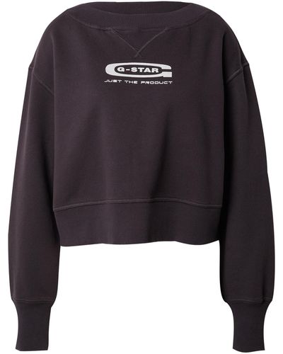 G-Star RAW Sweatshirt (1-tlg) Plain/ohne Details - Blau
