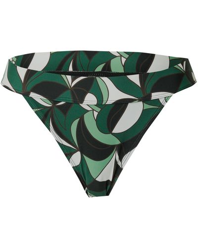 TOPSHOP – mehrfarbige tanga-bikinihose mit abstraktem print